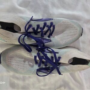 Brooks White and Purple Women's Running Shoes